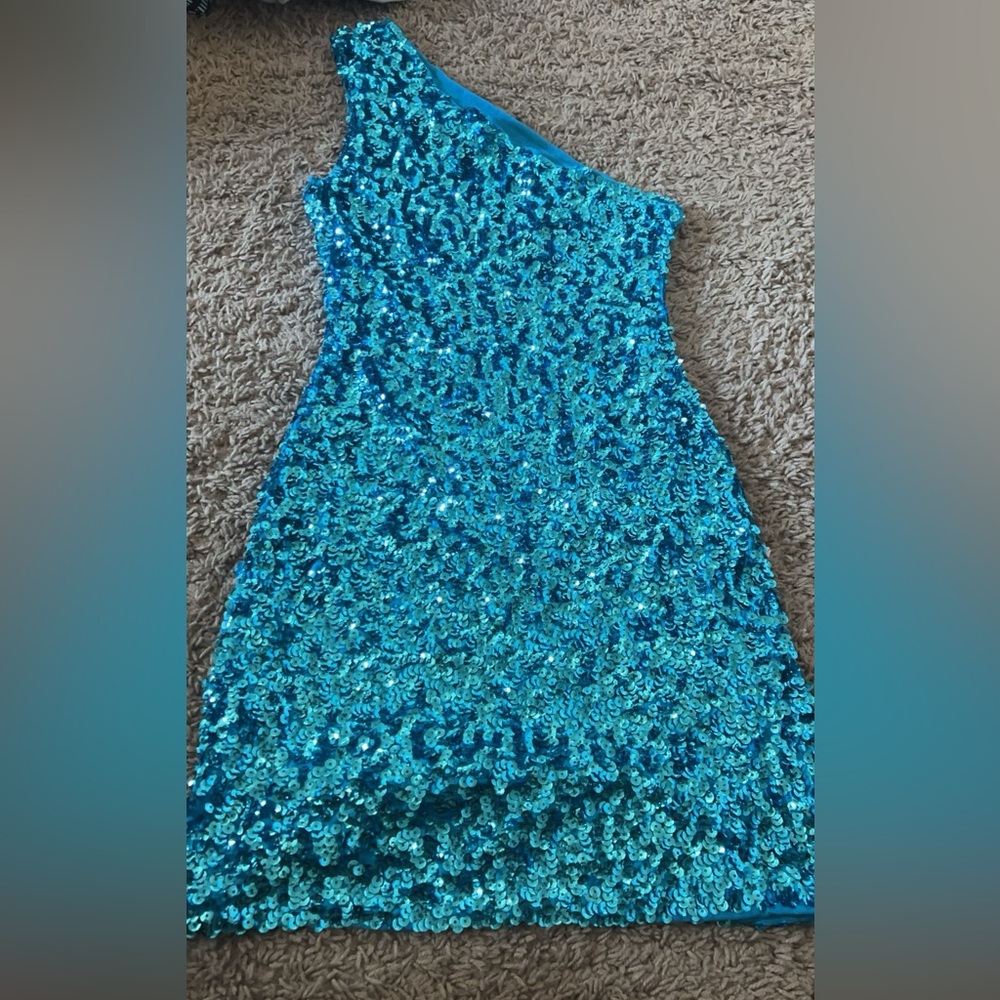 Sparkly one shoulder dress